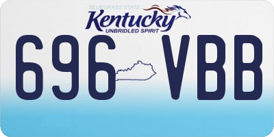 KY license plate 696VBB