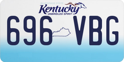 KY license plate 696VBG