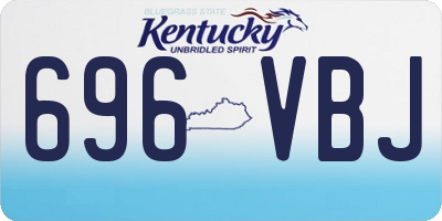 KY license plate 696VBJ