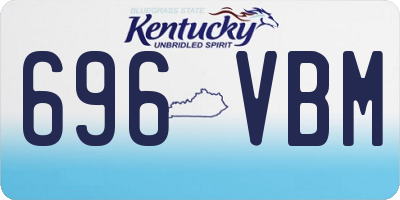 KY license plate 696VBM