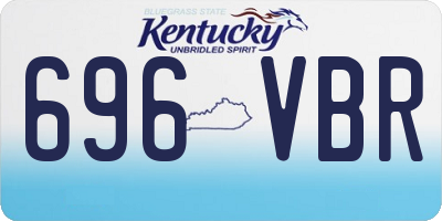 KY license plate 696VBR
