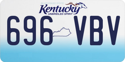 KY license plate 696VBV