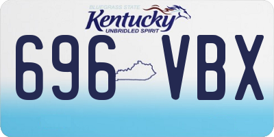 KY license plate 696VBX