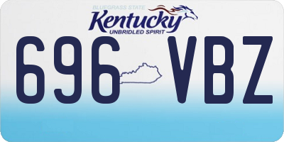 KY license plate 696VBZ