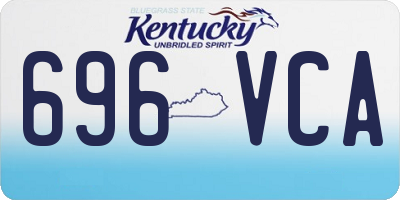 KY license plate 696VCA