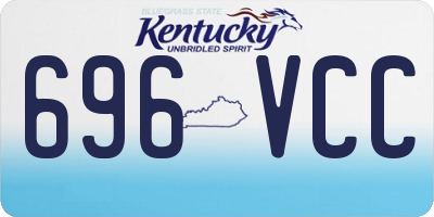KY license plate 696VCC