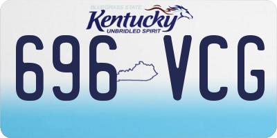 KY license plate 696VCG