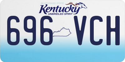 KY license plate 696VCH