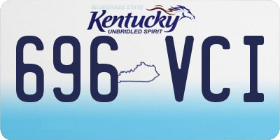 KY license plate 696VCI