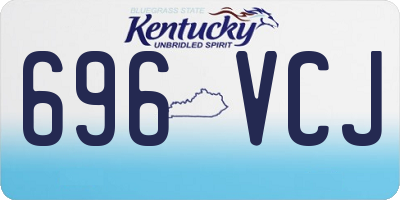 KY license plate 696VCJ