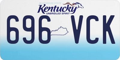 KY license plate 696VCK