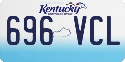 KY license plate 696VCL