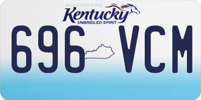 KY license plate 696VCM