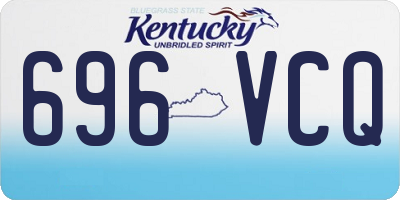 KY license plate 696VCQ