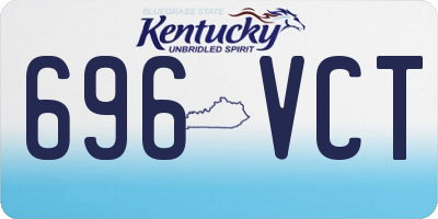 KY license plate 696VCT