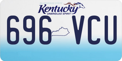 KY license plate 696VCU