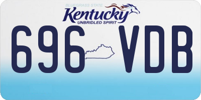 KY license plate 696VDB