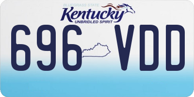 KY license plate 696VDD