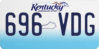 KY license plate 696VDG