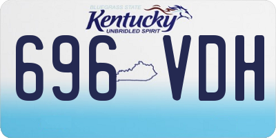 KY license plate 696VDH