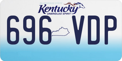 KY license plate 696VDP