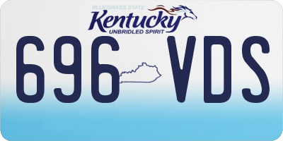 KY license plate 696VDS