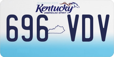KY license plate 696VDV