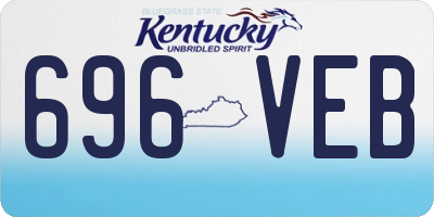 KY license plate 696VEB