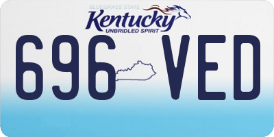 KY license plate 696VED