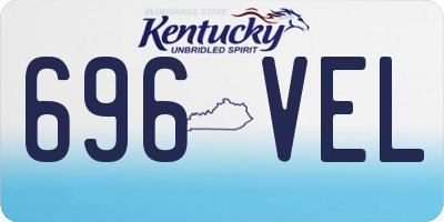 KY license plate 696VEL