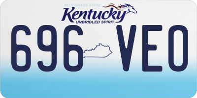 KY license plate 696VEO