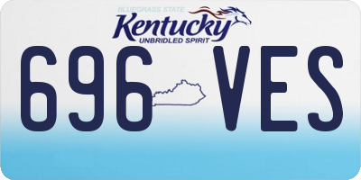KY license plate 696VES