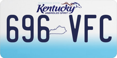 KY license plate 696VFC