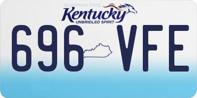KY license plate 696VFE