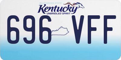 KY license plate 696VFF