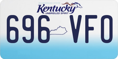 KY license plate 696VFO