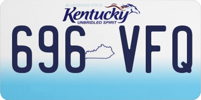 KY license plate 696VFQ