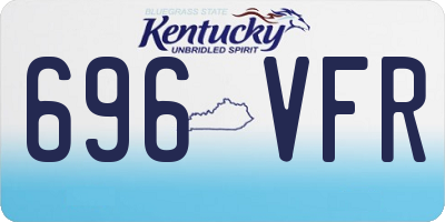KY license plate 696VFR