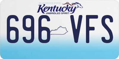 KY license plate 696VFS