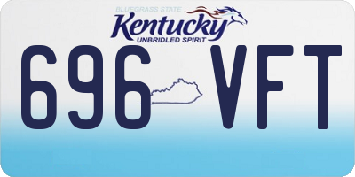 KY license plate 696VFT