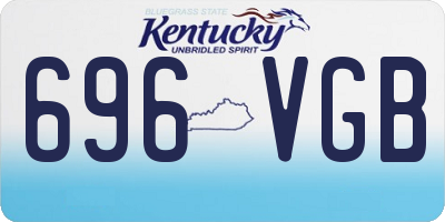 KY license plate 696VGB