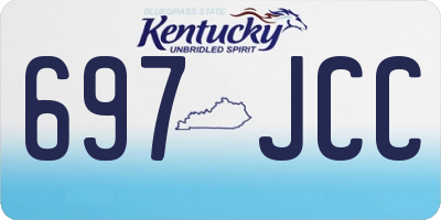 KY license plate 697JCC