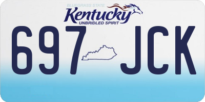 KY license plate 697JCK