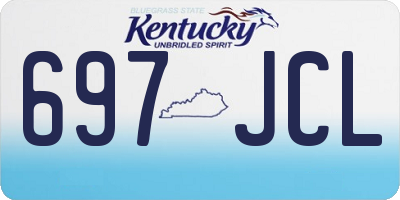 KY license plate 697JCL