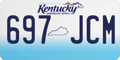 KY license plate 697JCM