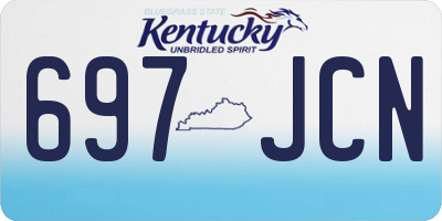 KY license plate 697JCN