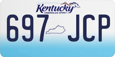 KY license plate 697JCP