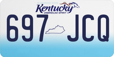 KY license plate 697JCQ