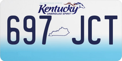 KY license plate 697JCT