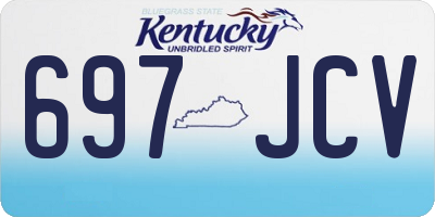KY license plate 697JCV